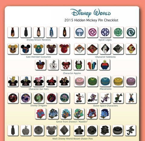 2015 Pins | Hidden Mickey Disney Pin & Medallion Collection